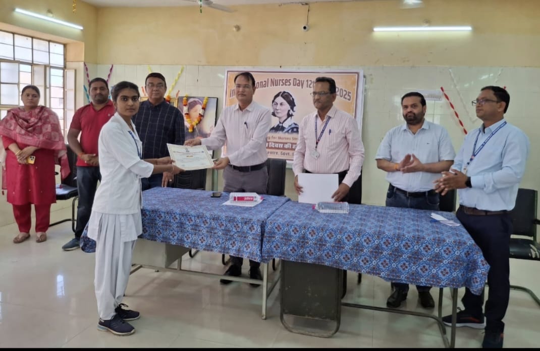 अंतर्राष्ट्रीय नर्सेज दिवस समारोहपूर्वक आयोजित